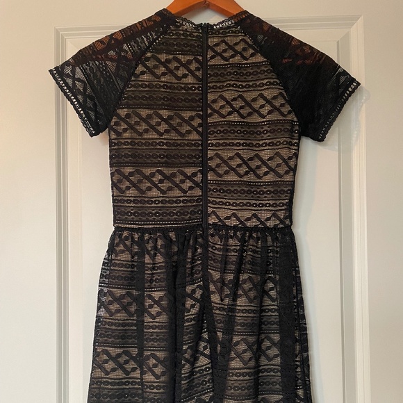Penelope Tree Girls Black Lace Party Dress; Size 12 - Picture 2 of 3